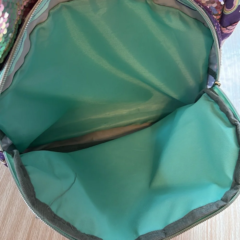 Purple rainbows and sparkles backpack